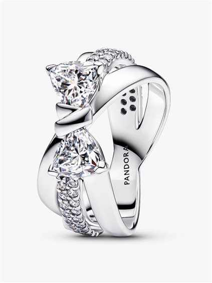 Anello Pandora Donna in Argento Cubic Zirconia 193553C01- 56 - 193553C01- 56